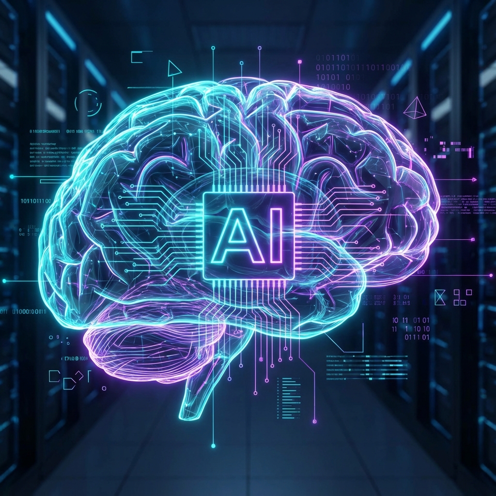 AI brain visualization